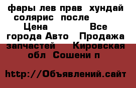 фары лев.прав. хундай солярис. после 2015. › Цена ­ 20 000 - Все города Авто » Продажа запчастей   . Кировская обл.,Сошени п.